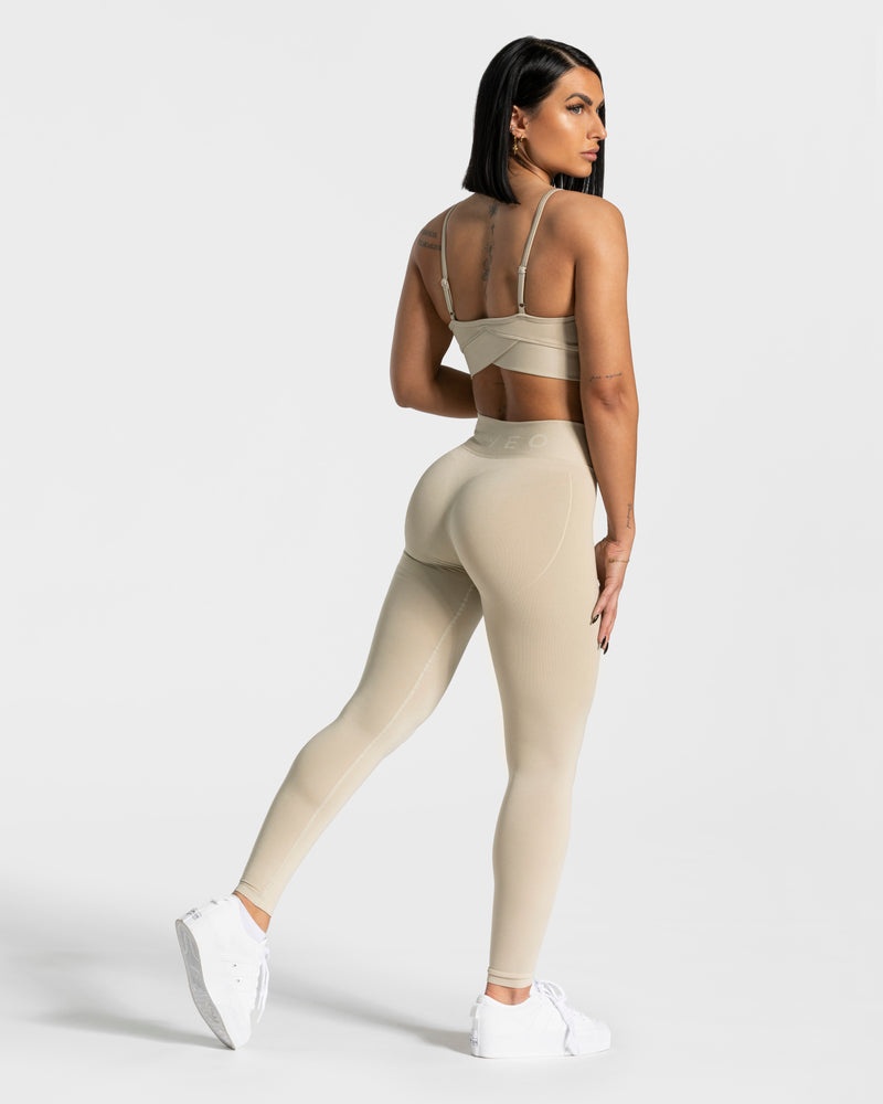 Brown Women Teveo V-shape Leggings | KQL-4319