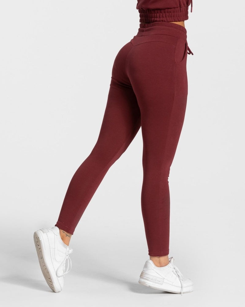 Burgundy Red Women Teveo Classic Jogger | VKA-1121