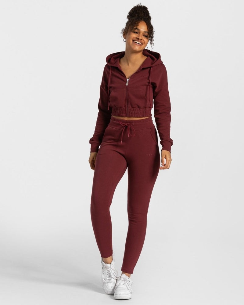 Burgundy Red Women Teveo Classic Jogger | VKA-1121