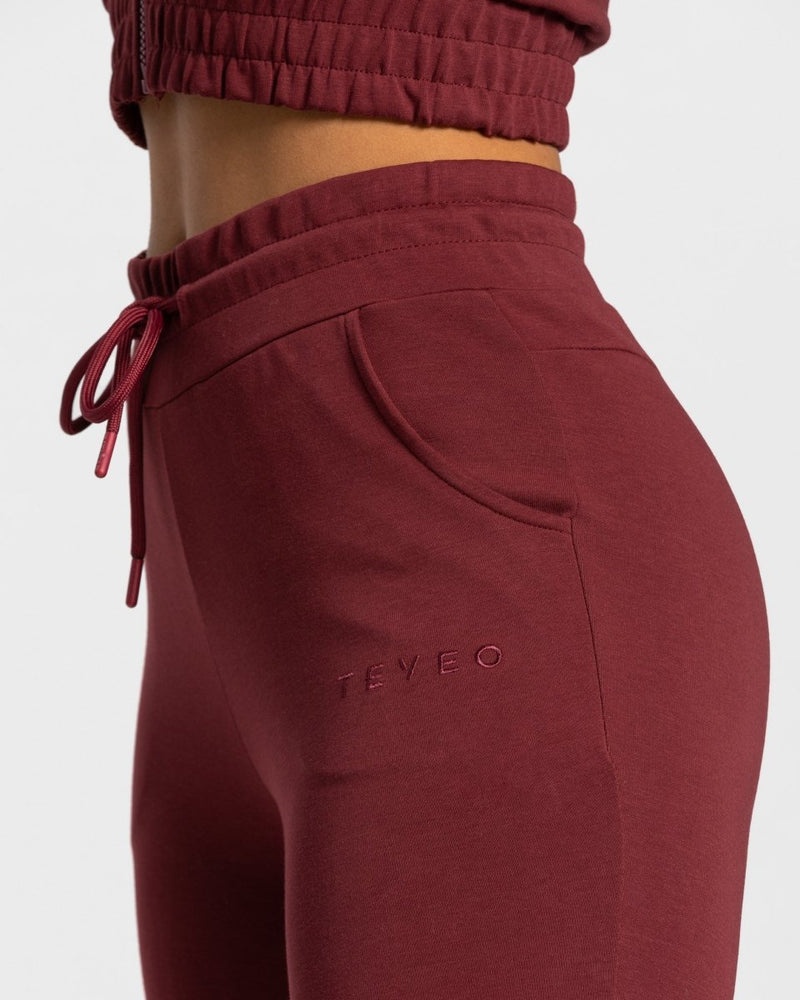 Burgundy Red Women Teveo Classic Jogger | VKA-1121