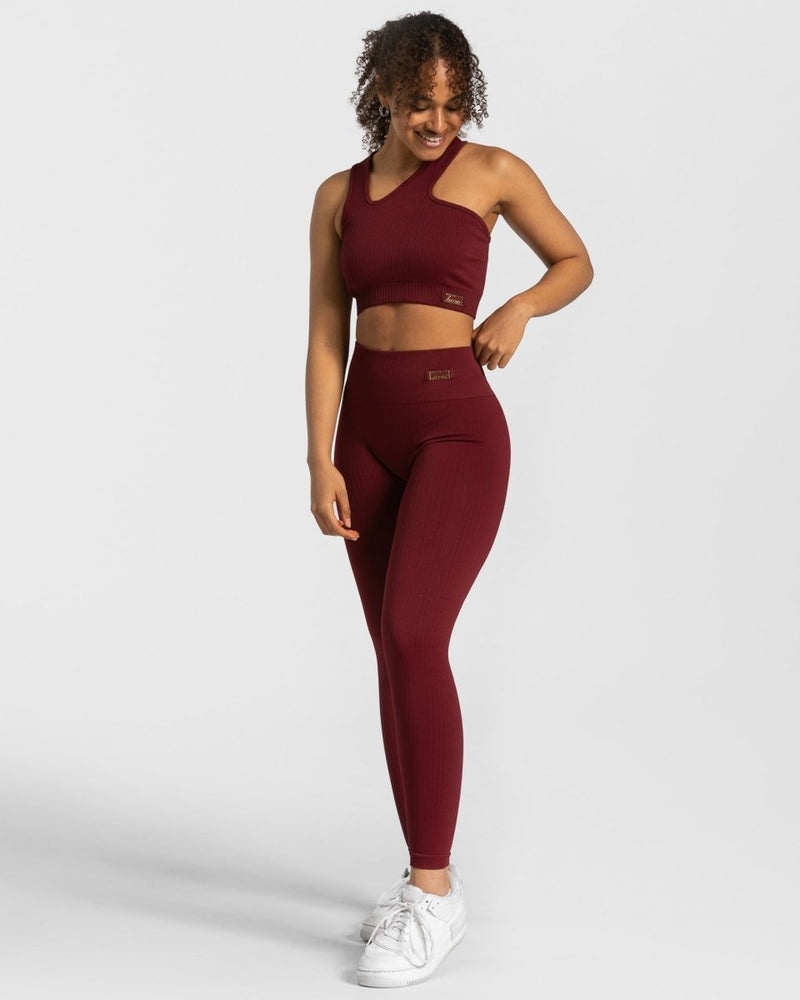 Burgundy Women Teveo Golden Asymmetric Tops | CAV-1554