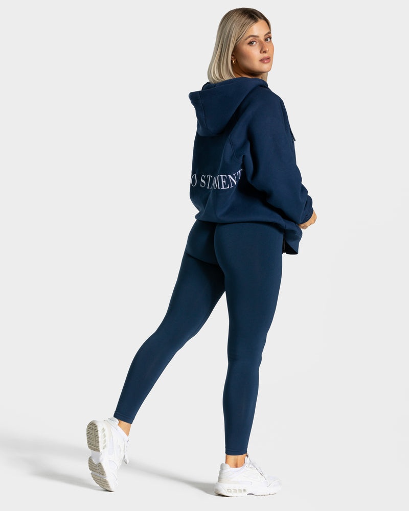 Dark Blue Women Teveo Statement Oversized Jackets | SJF-6077