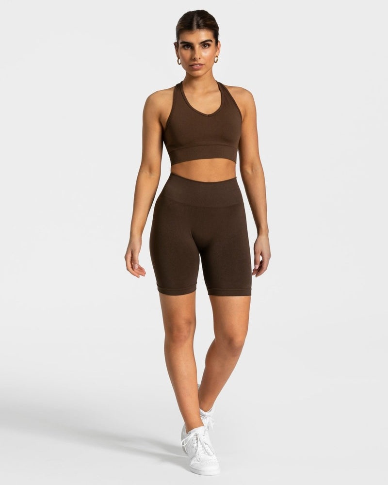 Dark Brown Women Teveo Classy Shorts | KJH-8145