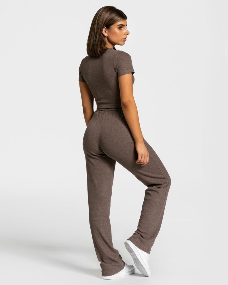 Dark Brown Women Teveo Lounge Pants | NGP-6023