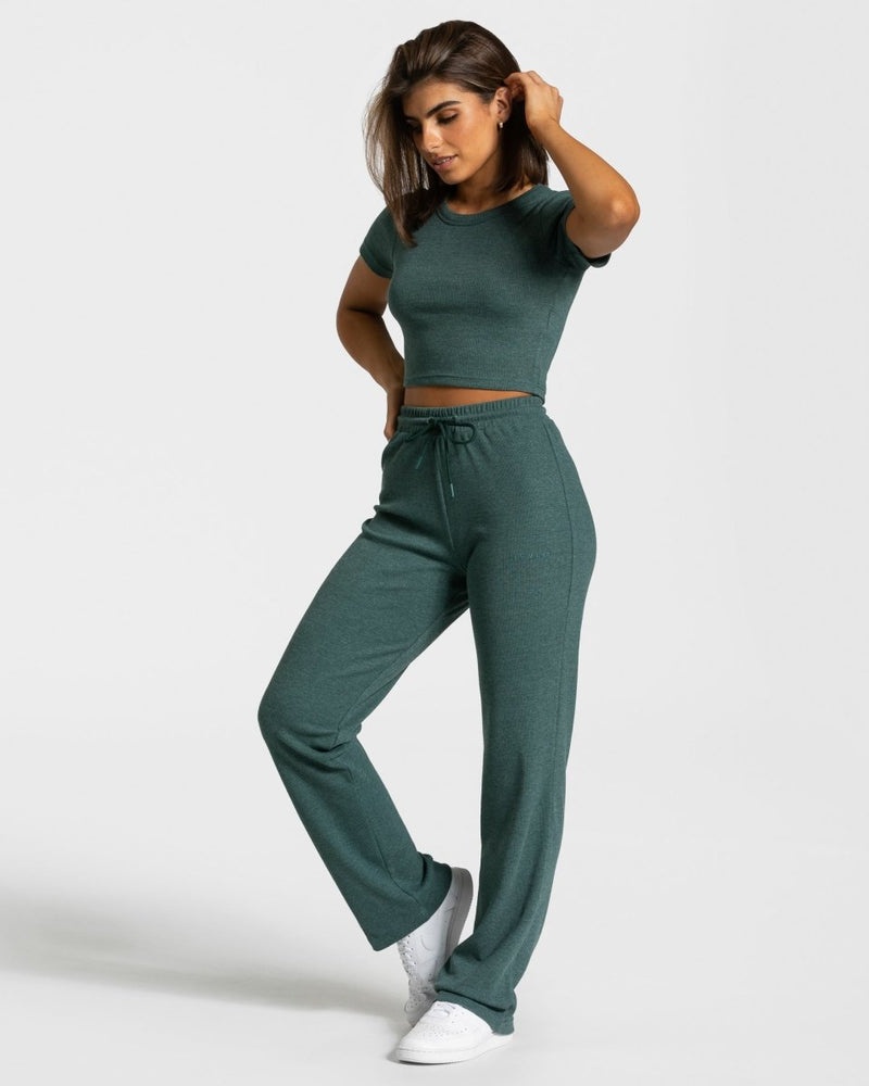 Dark Green Women Teveo Lounge Pants | KEN-8578