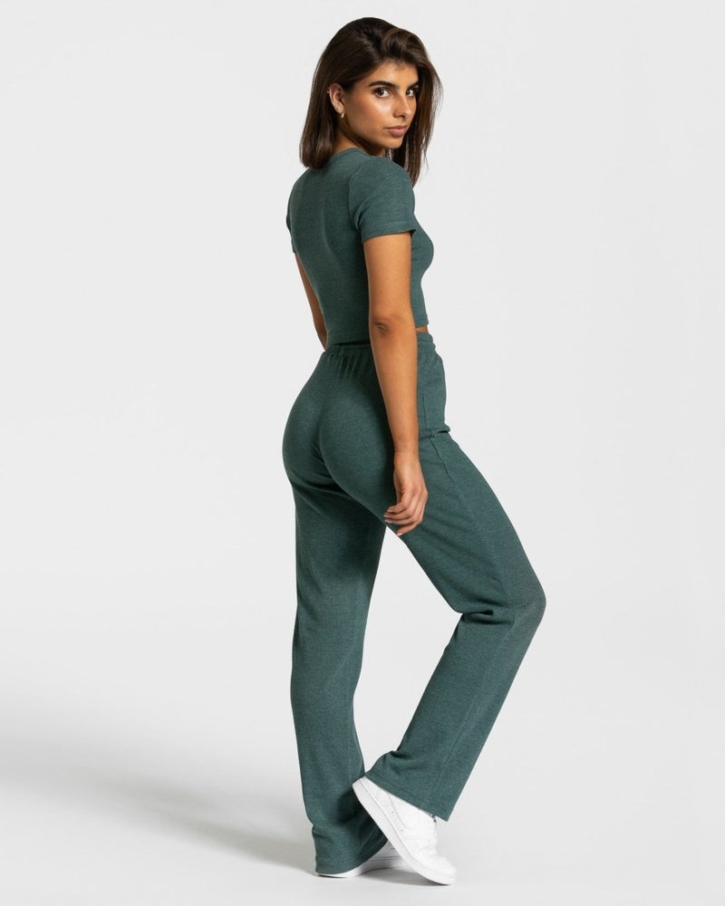 Dark Green Women Teveo Lounge Pants | KEN-8578