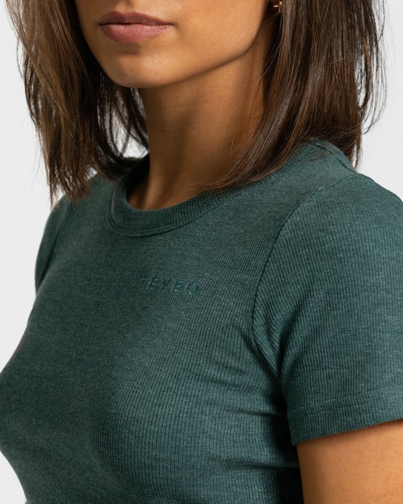 Dark Green Women Teveo Lounge T Shirts | BNK-4745