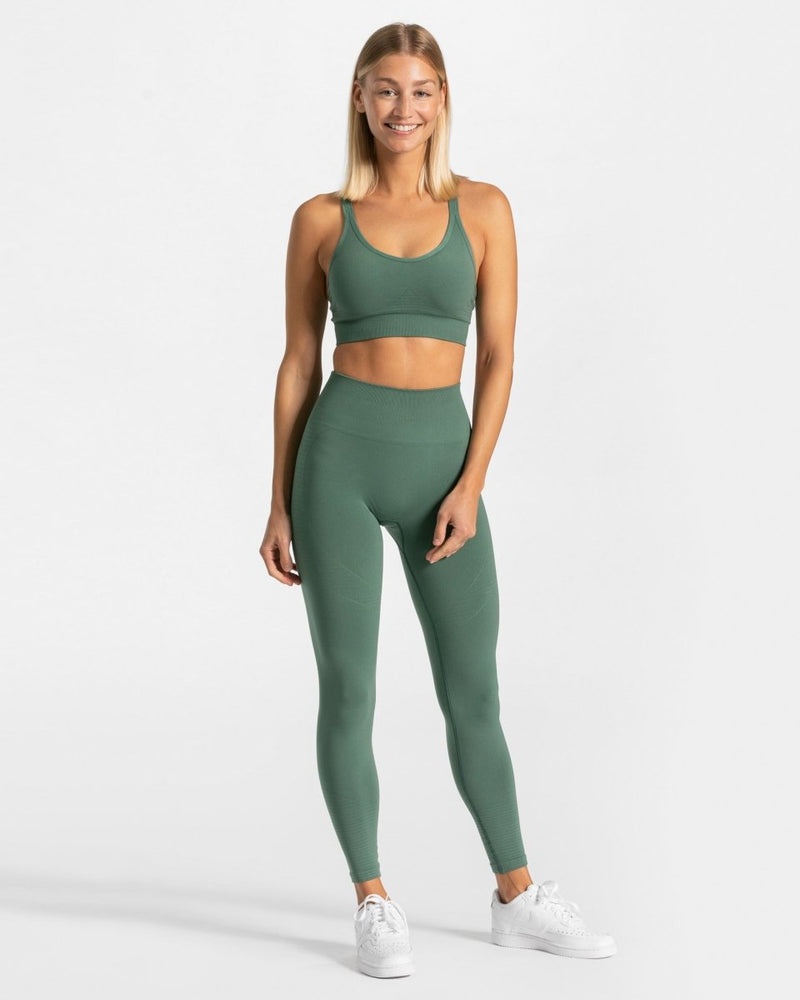 Dark Green Women Teveo True Leggings | ODZ-2469