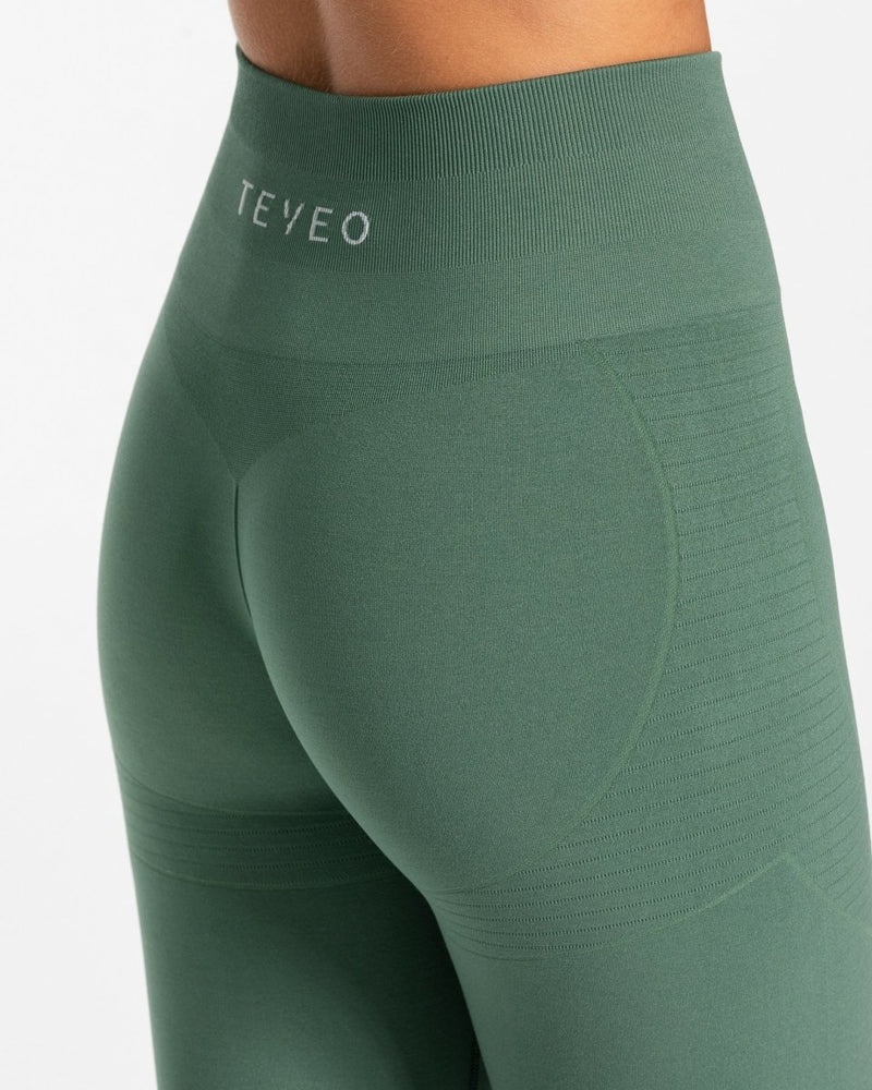 Dark Green Women Teveo True Leggings | ODZ-2469