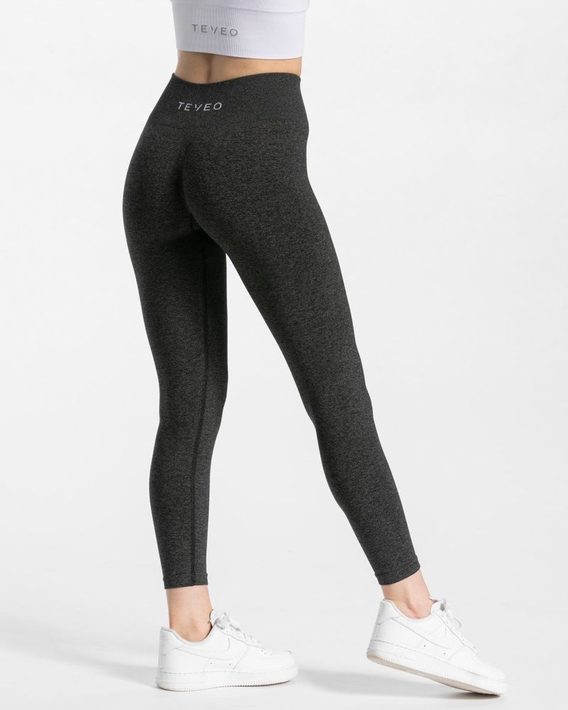 Dark Grey Women Teveo Timeless Scrunch Leggings | GZJ-4657