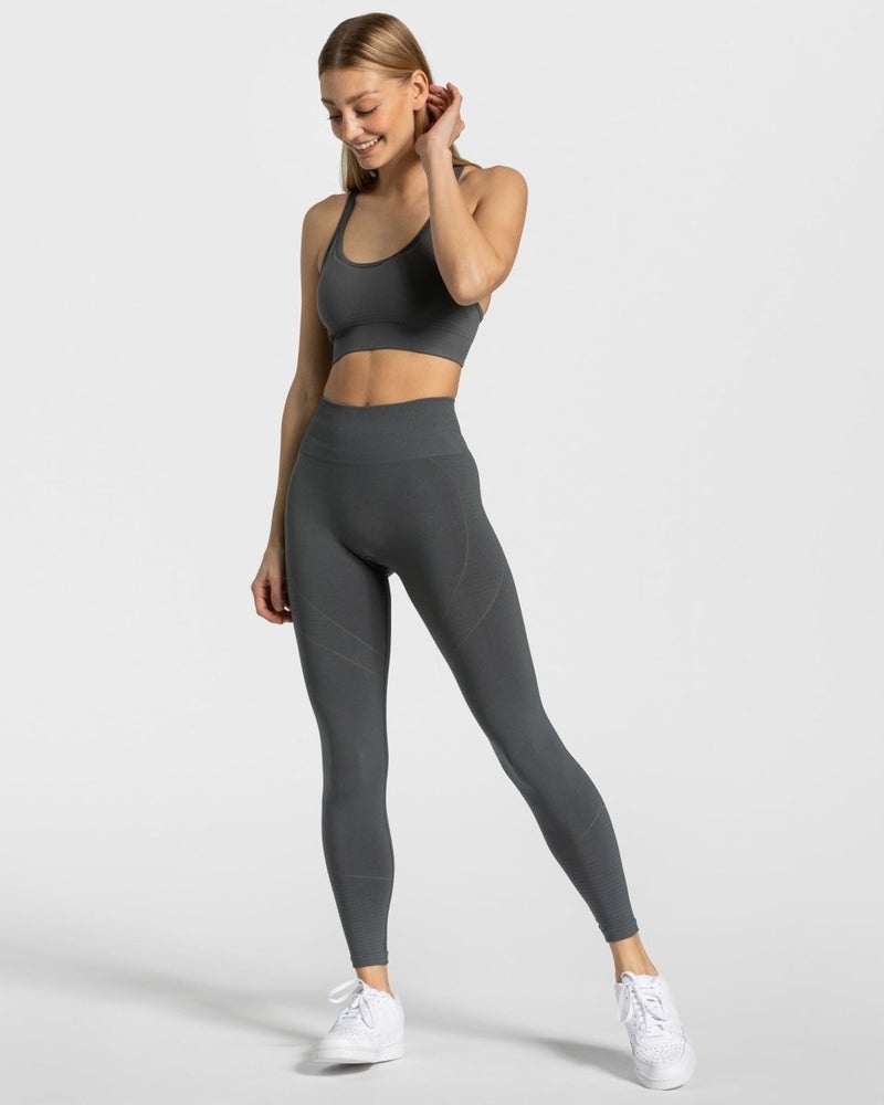 Dark Grey Women Teveo True Leggings | OEM-1517