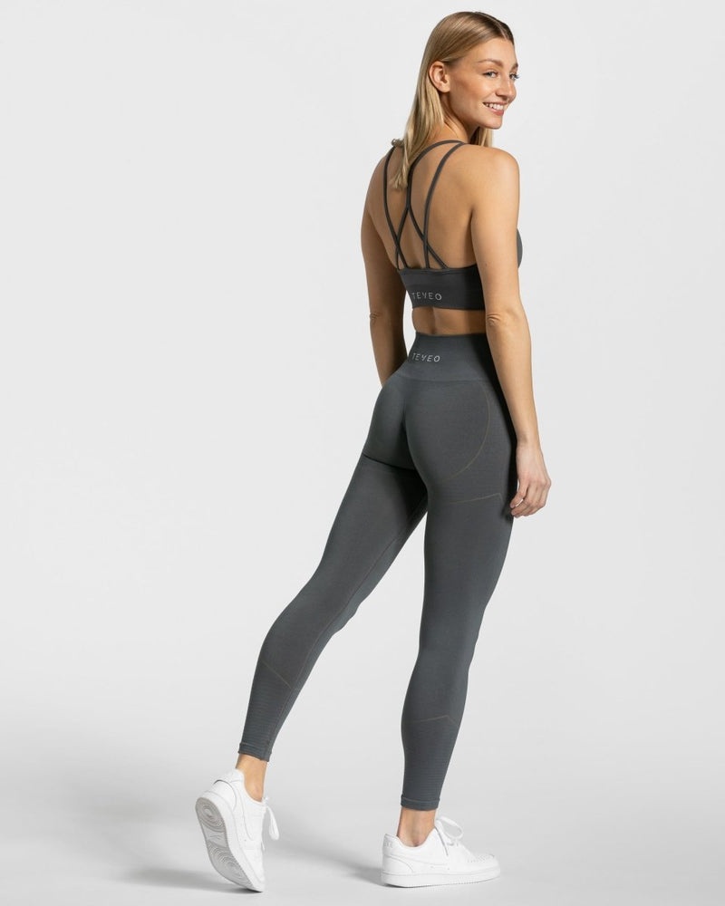 Dark Grey Women Teveo True Leggings | OEM-1517