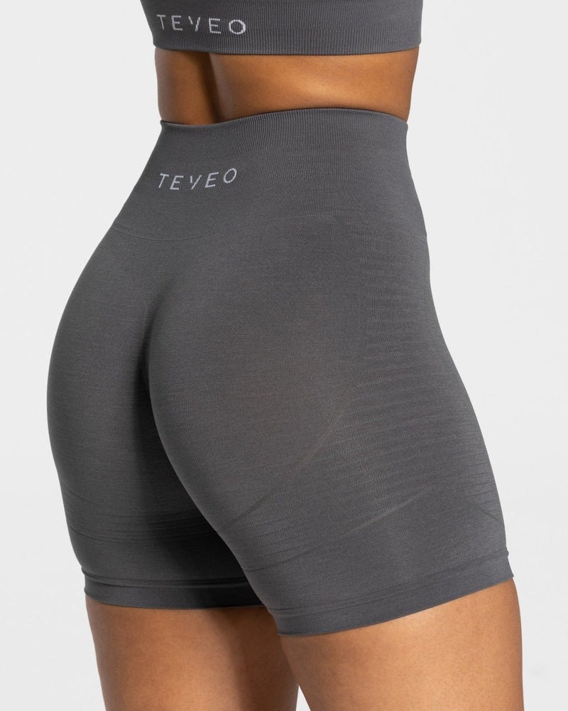 Dark Grey Women Teveo True Shorts | VKM-8931