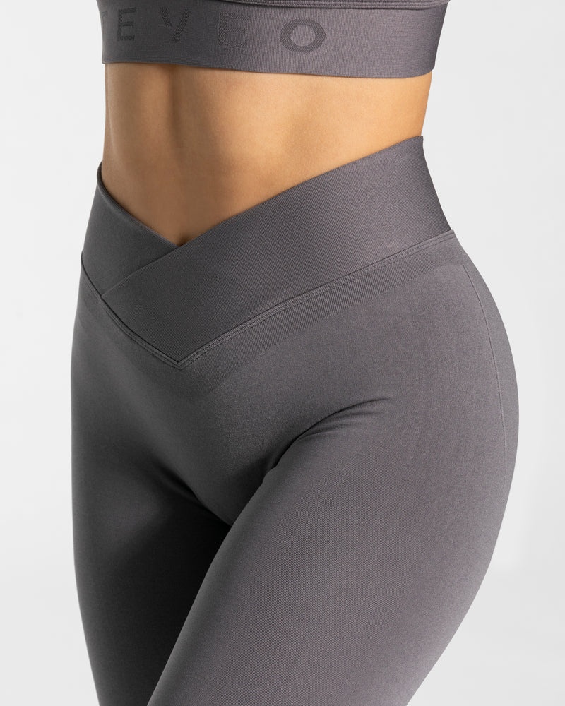 Deep Grey Women Teveo V-shape Leggings | NCA-8772