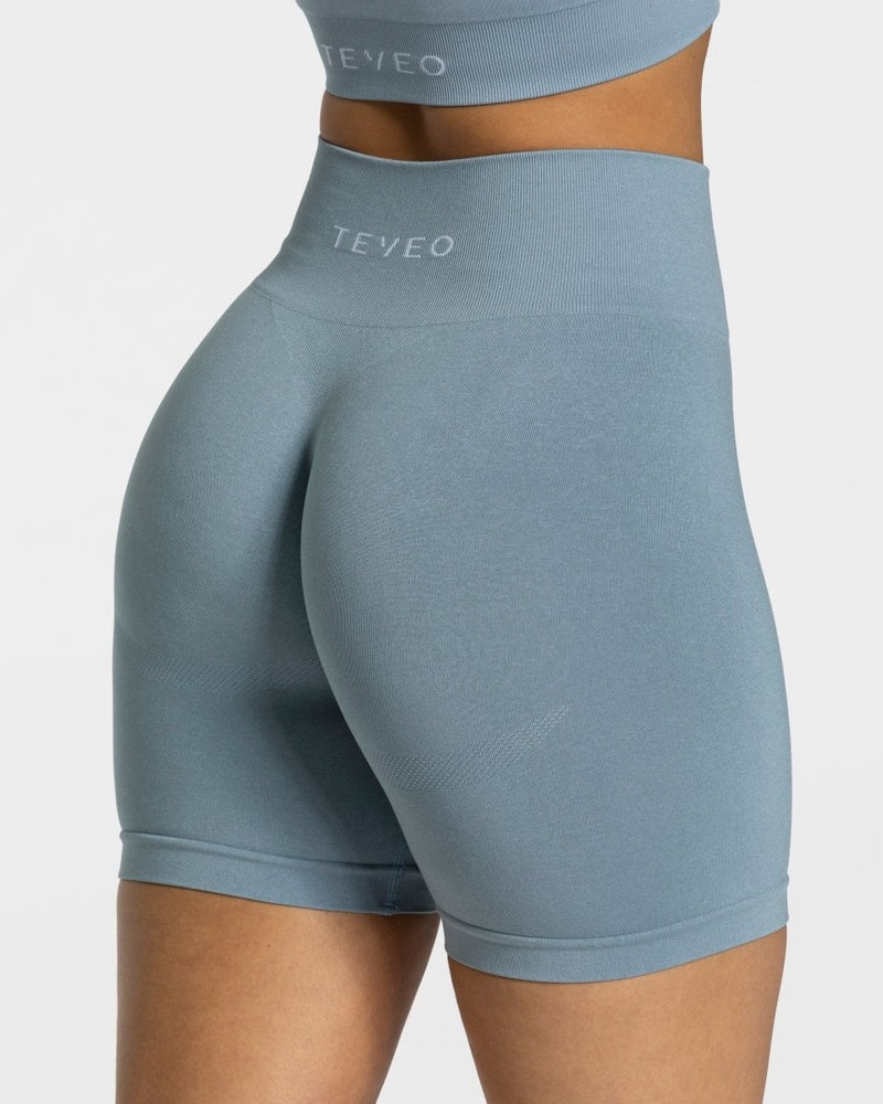 Grey Blue Women Teveo Classy Shorts | GMY-9110