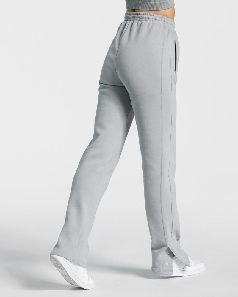 Grey Blue Women Teveo Sassy Slit Jogger | ICX-2260