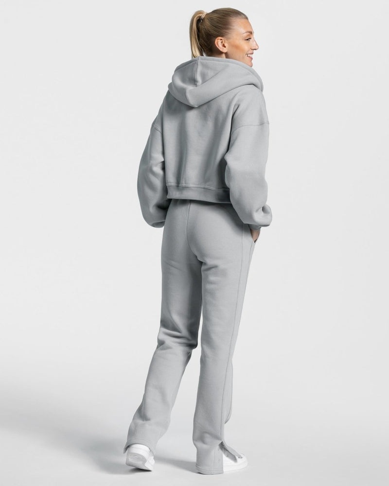 Grey Blue Women Teveo Sassy Slit Jogger | ICX-2260