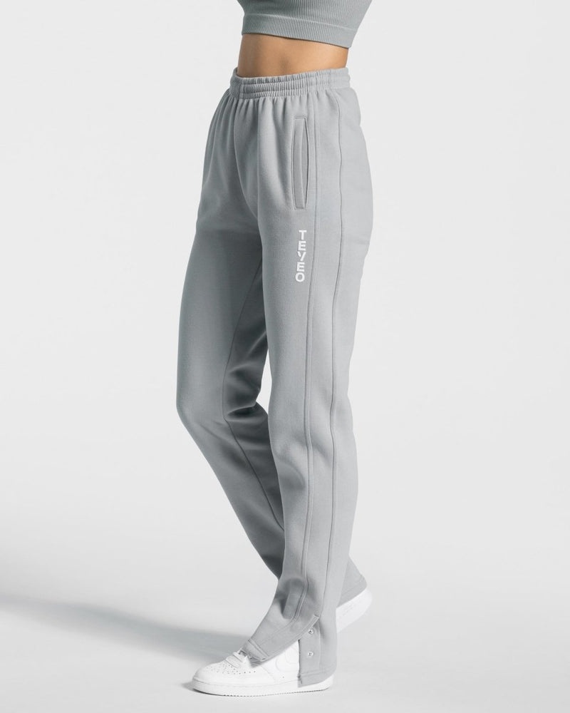 Grey Blue Women Teveo Sassy Slit Jogger | ICX-2260