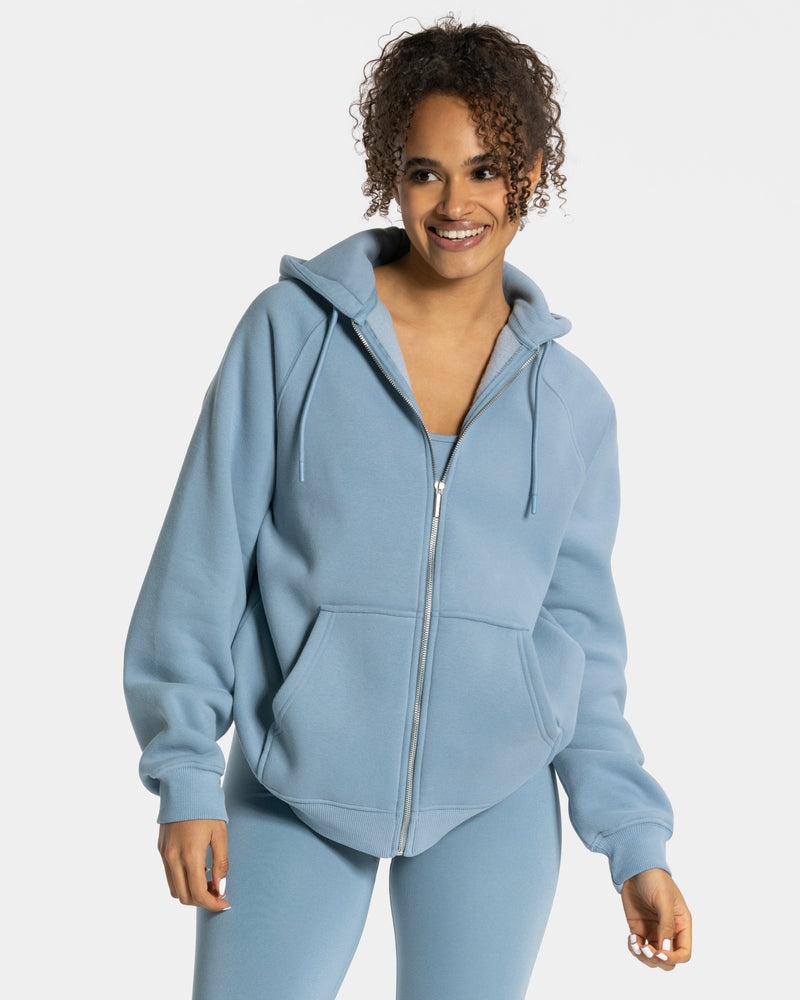 Grey Blue Women Teveo Statement Oversized Jackets | AYO-1922