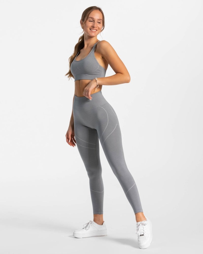 Grey Blue Women Teveo True Leggings | OXM-5695