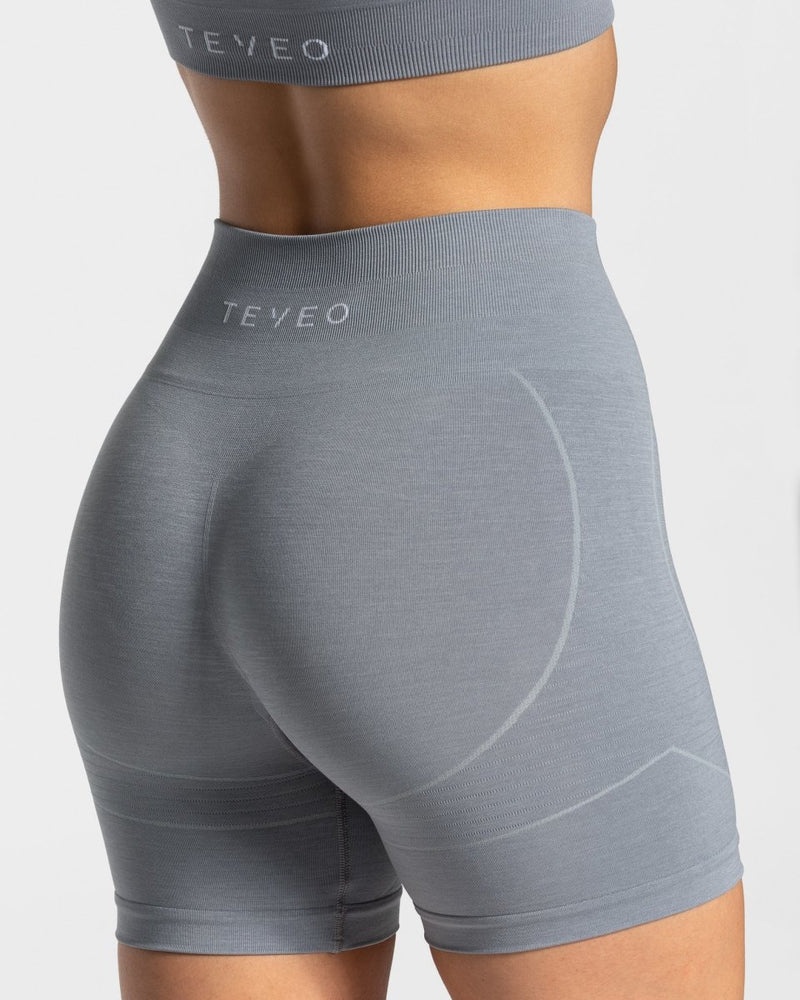 Grey Blue Women Teveo True Shorts | FCJ-6363