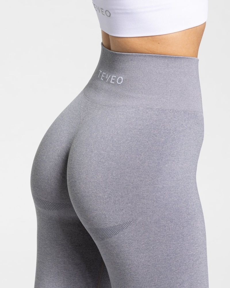 Grey Women Teveo Classy Leggings | ABV-8781