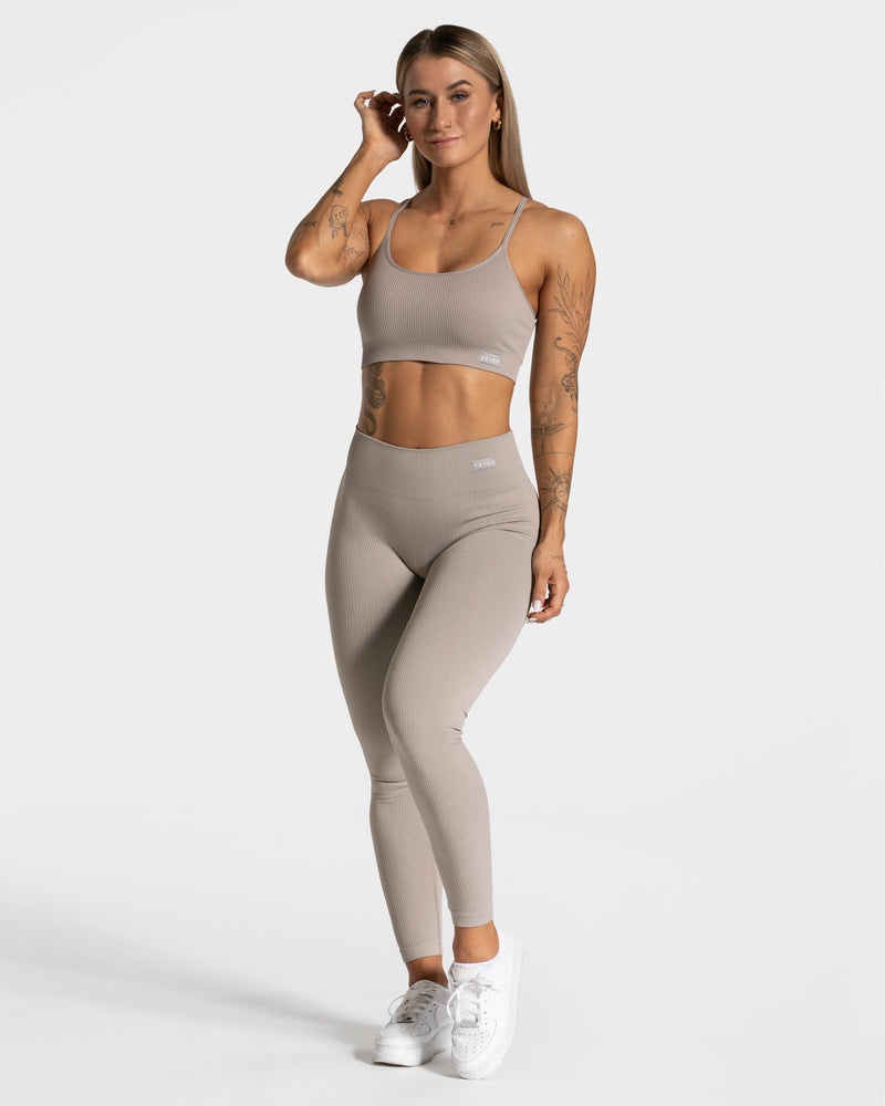 Grey Women Teveo Elegant Sports Bra | BAH-7203