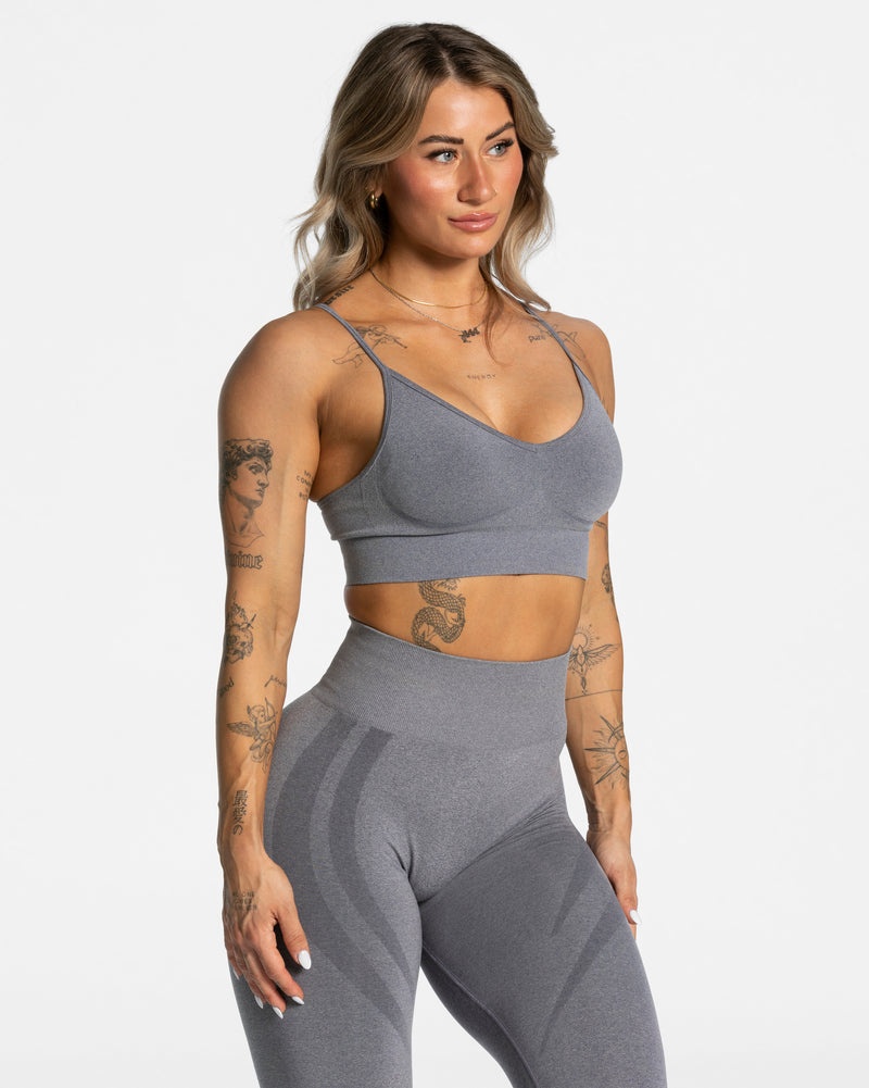 Grey Women Teveo Evolution V2 Sports Bra | ISB-4080