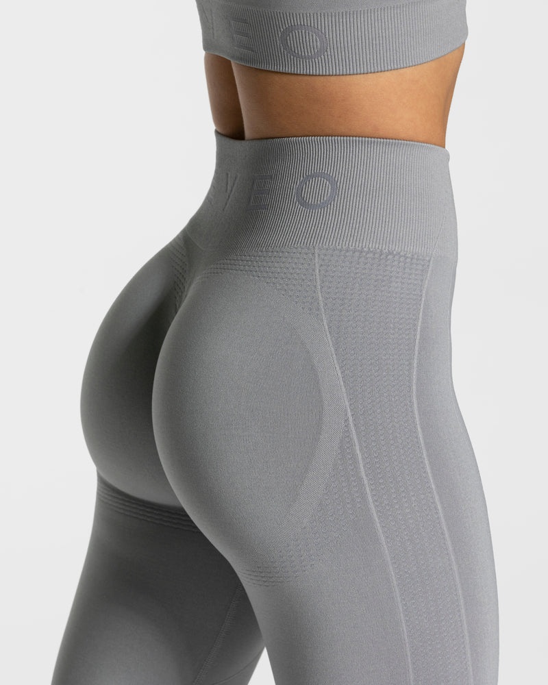 Grey Women Teveo Focus Scrunch Leggings | KED-0208