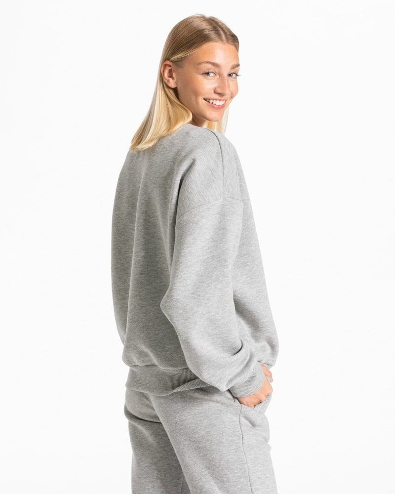 Grey Women Teveo Iconic Oversized Sweater | KFH-5506