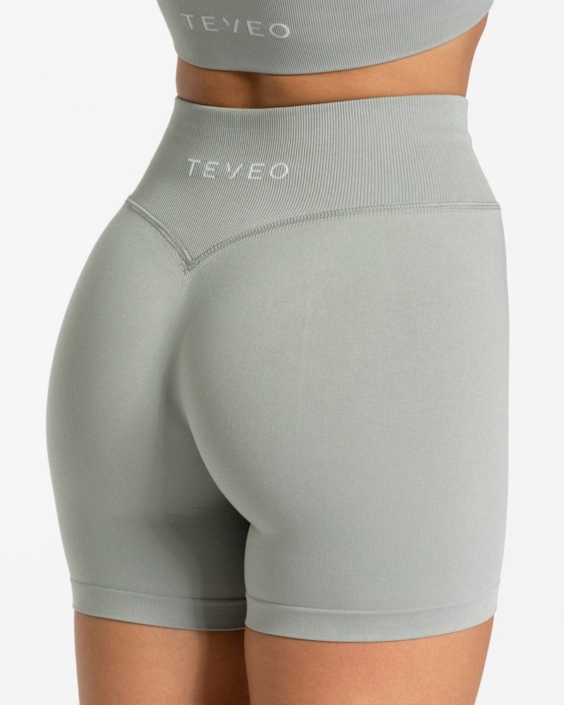 Grey Women Teveo Sensation Mini Shorts | LPE-0765