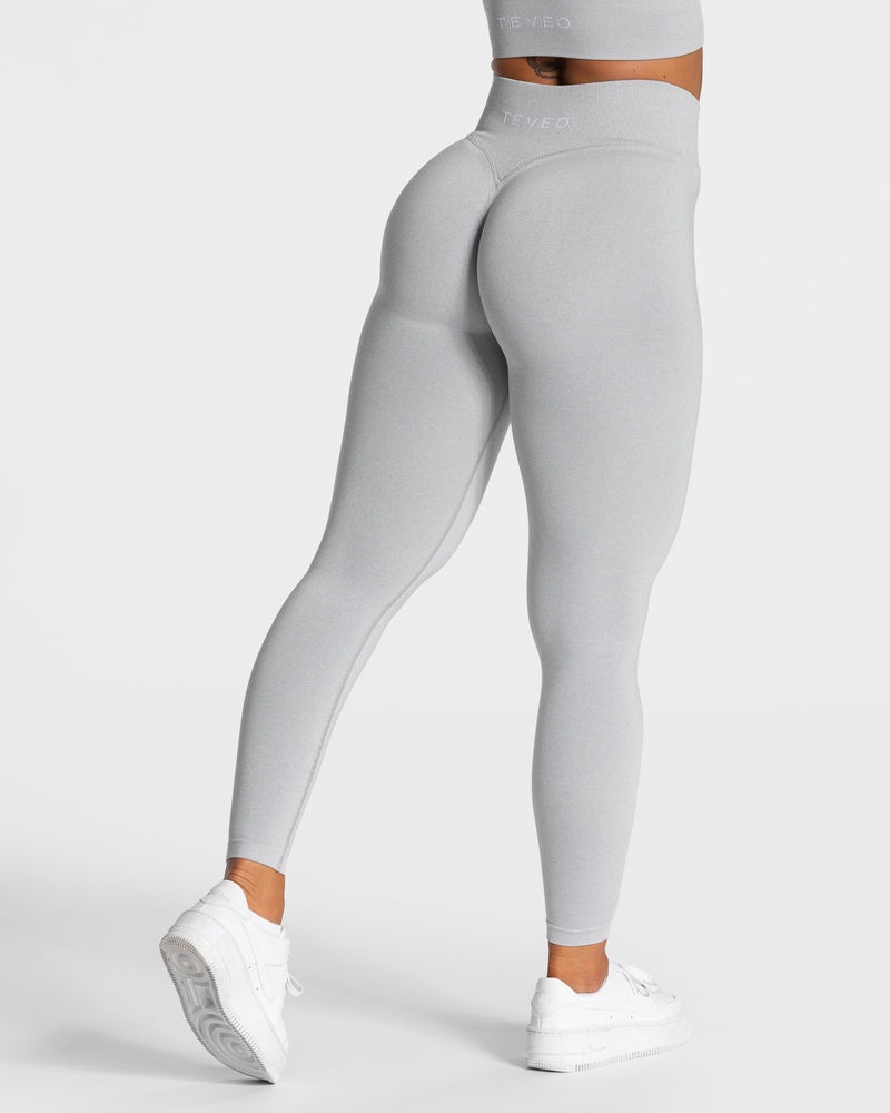 Light Grey Women Teveo Statement Scrunch Leggings | ZAV-4946