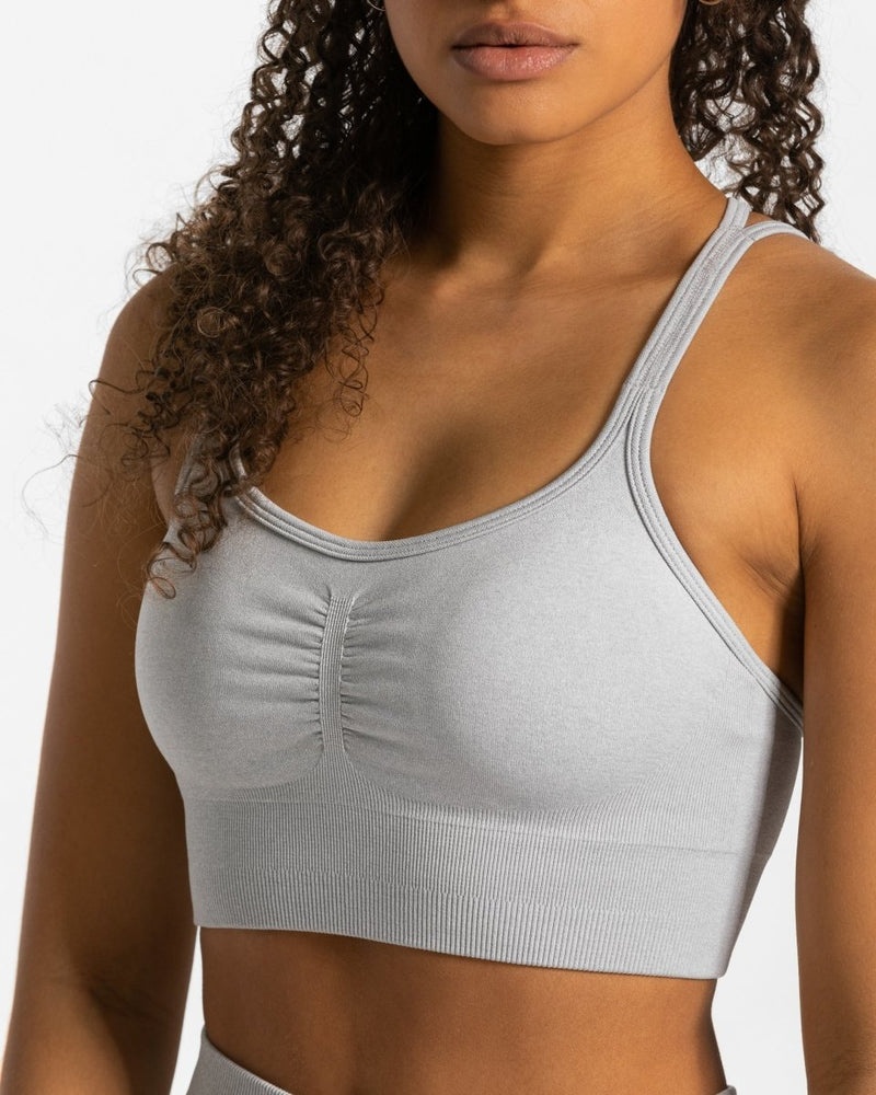 Light Grey Women Teveo Timeless Scrunch Sports Bra | CDX-3456