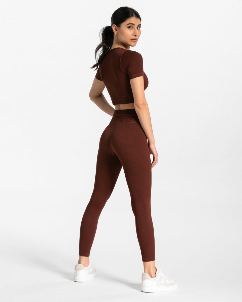 Mahogany Women Teveo Ribbed Crop Tops | YPU-6557