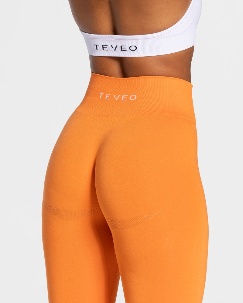 Orange Women Teveo Classy Leggings | YTY-0469