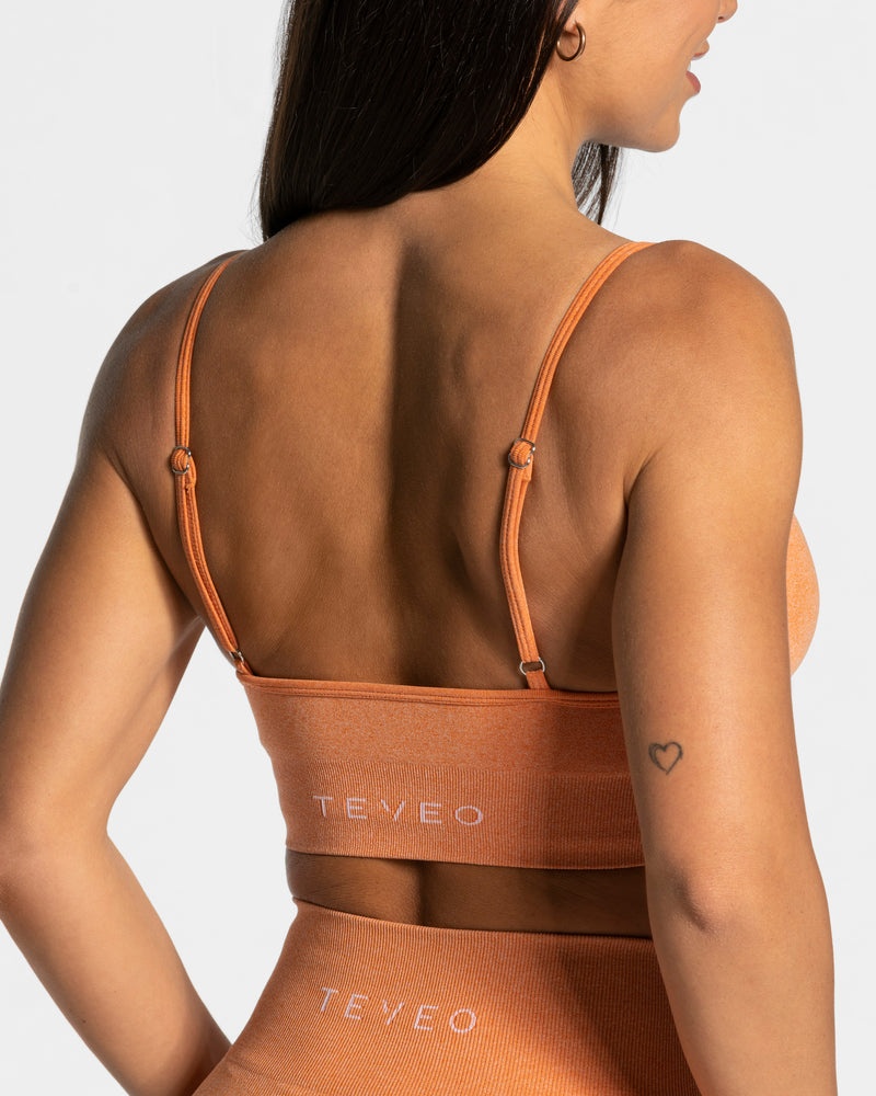 Orange Women Teveo Evolution V2 Sports Bra | SMG-7586