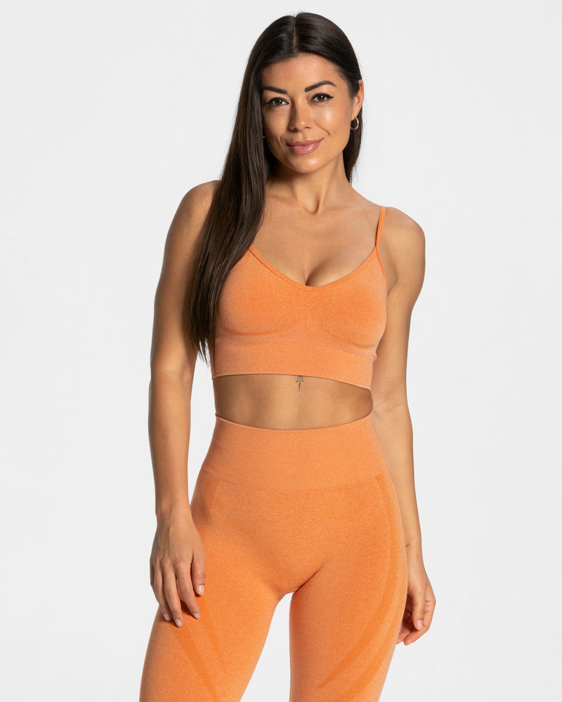 Orange Women Teveo Evolution V2 Sports Bra | SMG-7586