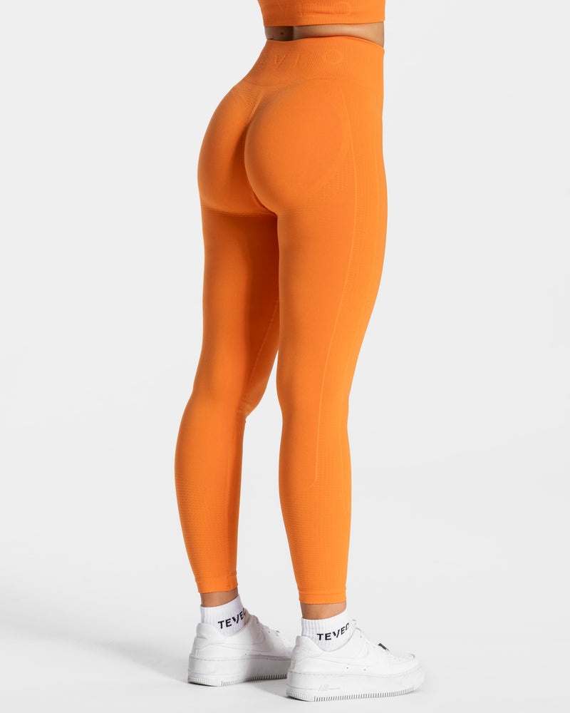 Orange Women Teveo Focus Scrunch Leggings | AEF-9411