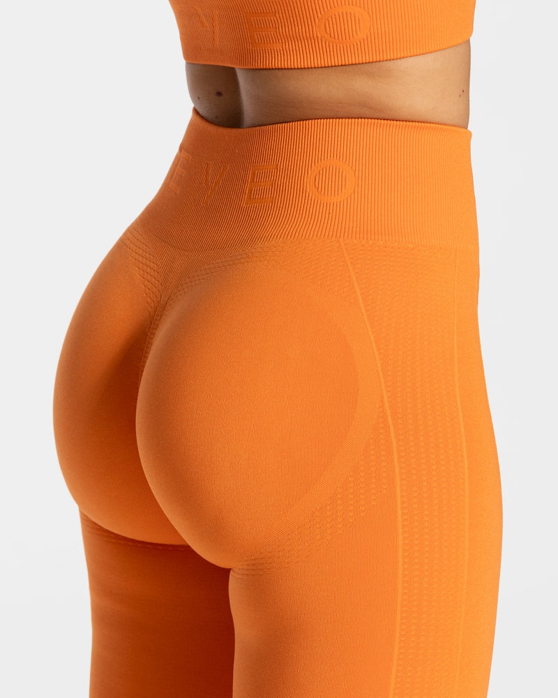 Orange Women Teveo Focus Scrunch Leggings | AEF-9411