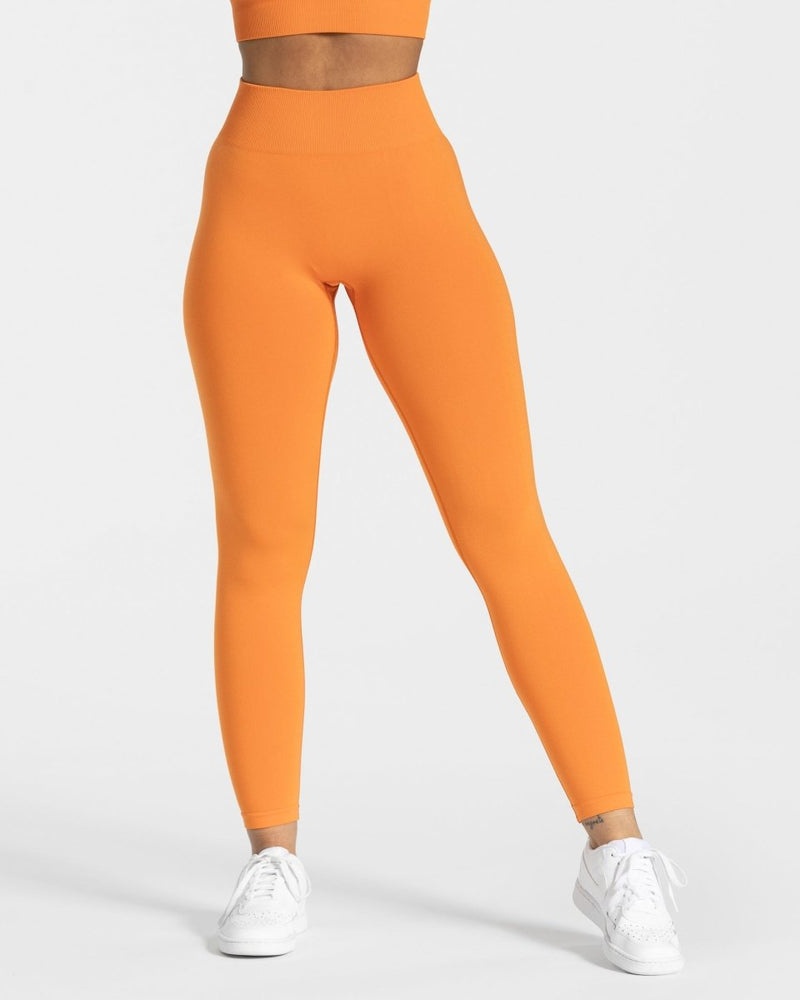 Orange Women Teveo Timeless Scrunch Leggings | VOM-9995