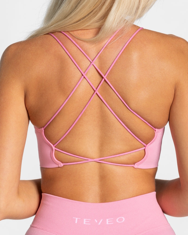 Pink Women Teveo Everyday Backless Tops | LTZ-6304