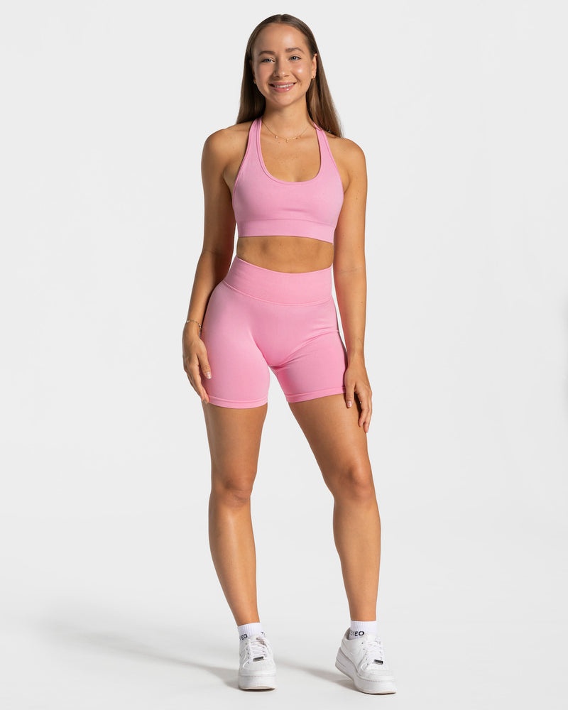 Pink Women Teveo Everyday Neckholder Sports Bra | FUN-7295