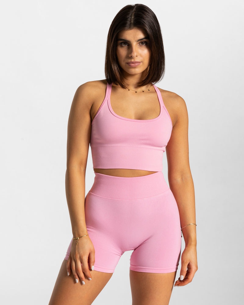 Pink Women Teveo Statement Sports Bra | CYO-5348