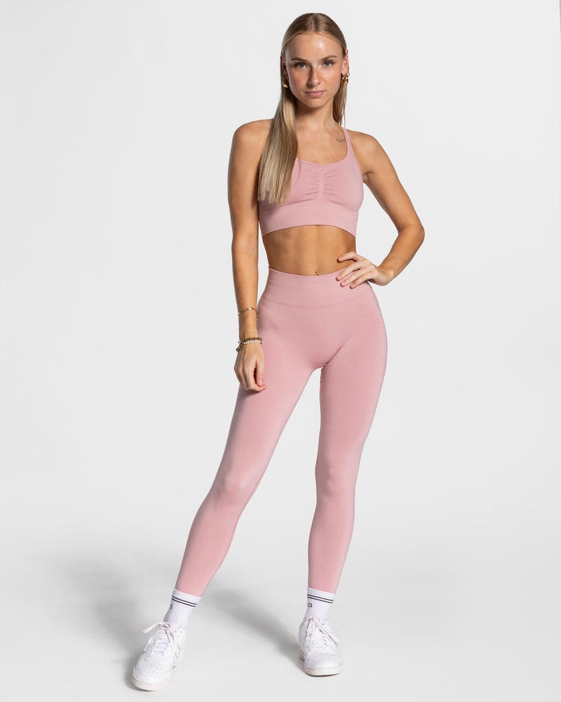 Pink Women Teveo Timeless Scrunch Leggings | RFX-3996