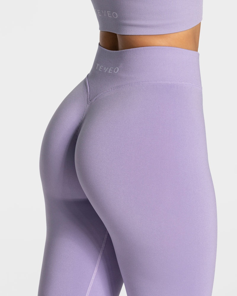 Purple Women Teveo Statement Scrunch Leggings | DAT-9611