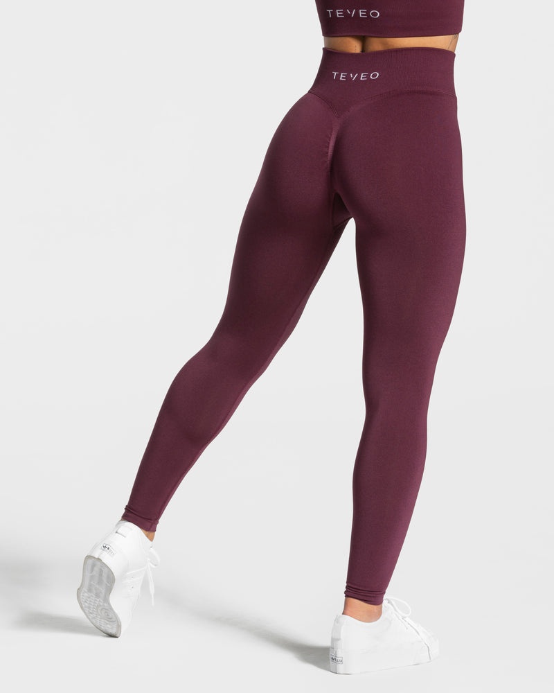 Purple Women Teveo Statement Scrunch Leggings | ZWO-6528