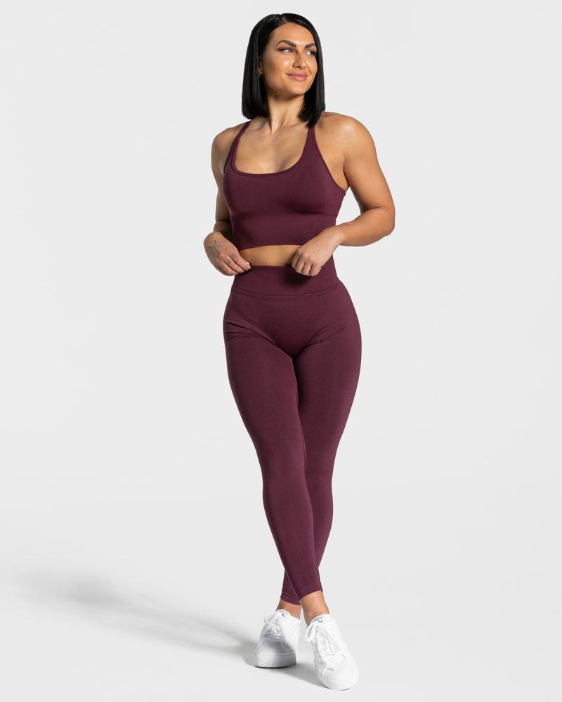 Purple Women Teveo Statement Scrunch Leggings | ZWO-6528