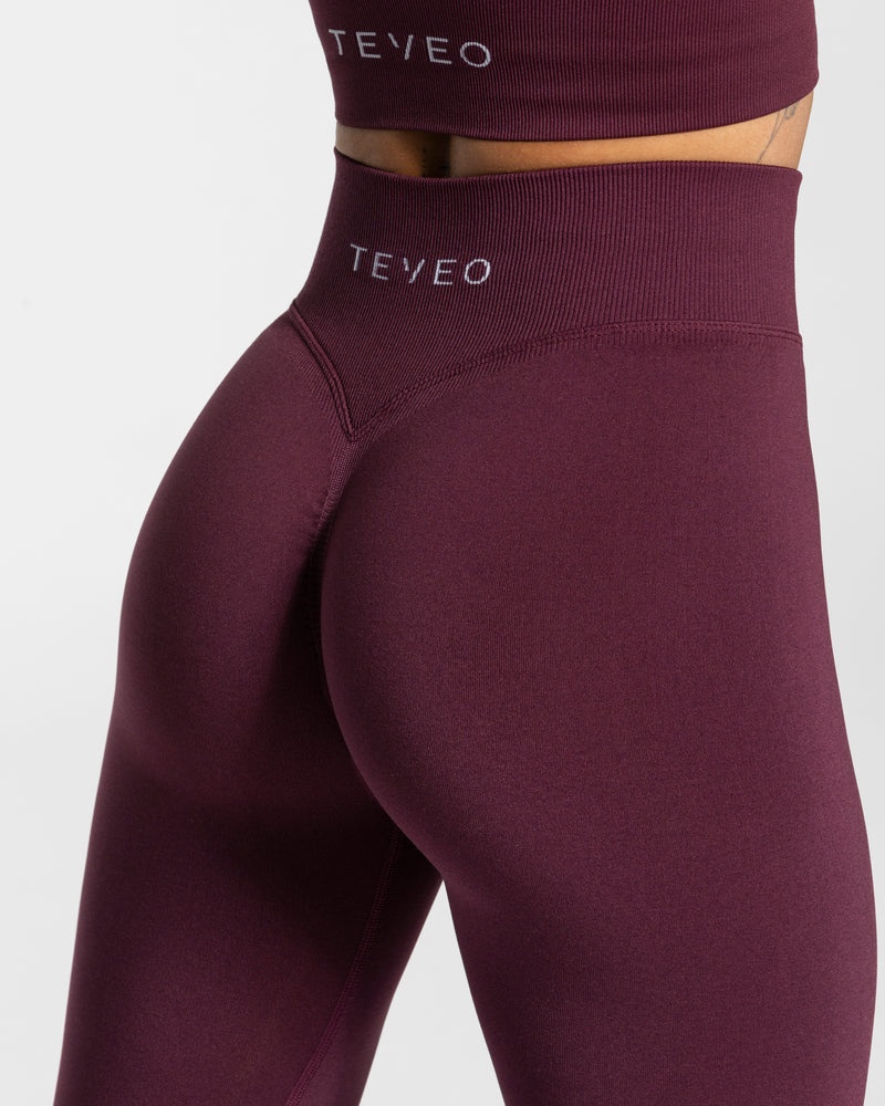 Purple Women Teveo Statement Scrunch Leggings | ZWO-6528