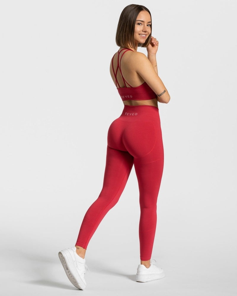 Red Women Teveo True Leggings | DQI-9405