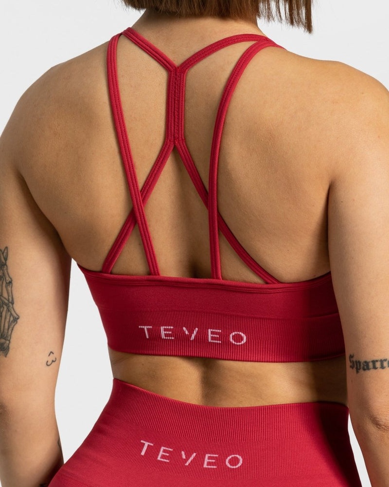 Red Women Teveo True Sports Bra | MLA-7651